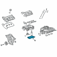 OEM 2016 Cadillac CT6 Lower Oil Pan Diagram - 12666875