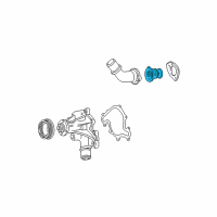 OEM Ford E-150 Thermostat Diagram - XL3Z-8575-BA