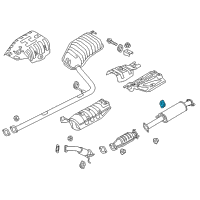 OEM Kia Optima Hanger-Exhaust Pipe Diagram - 287613M200