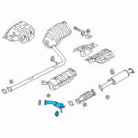 OEM 2011 Hyundai Sonata Front Muffler Assembly Diagram - 28610-4R000