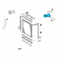 OEM 2019 Lexus LX570 Housing, Water Inlet Diagram - 16323-0S010