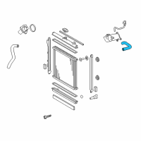 OEM 2019 Lexus LX570 Hose, Radiator, NO.1 Diagram - 16571-38080