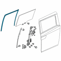 OEM 2014 Honda Odyssey Channel, Driver Side Diagram - 72775-TK8-A21