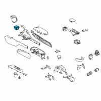 OEM 2020 Lexus LC500 Instrument Holder Assembly Diagram - 55620-11010-A0