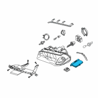 OEM 2005 BMW 330i Control Unit Xenon Light Diagram - 63-12-7-176-068