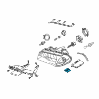 OEM 2010 BMW X3 Control Unit, Directional Lights Diagram - 63-12-3-448-962