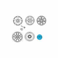 OEM Infiniti G35 Ornament-Disc Wheel Diagram - 40342-AM610