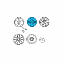 OEM Infiniti G35 Spoke Alloy Wheel Diagram - 40300-AL325