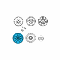 OEM 2007 Infiniti G35 Aluminum Wheel Diagram - D0300-AC84B