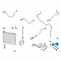 OEM 2014 Chevrolet Caprice Water Outlet Diagram - 92275941