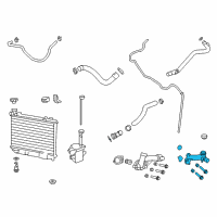 OEM 2010 Chevrolet Camaro Water Outlet Diagram - 92275941