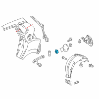 OEM 2014 Honda CR-V Spring, Fuel Lid Open Diagram - 74494-T0A-A00