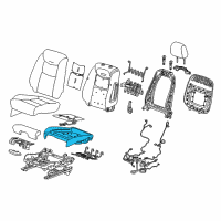 OEM 2019 Cadillac XT5 Seat Cushion Pad Diagram - 84572340