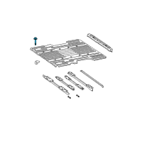 OEM 2007 Toyota Tundra Rear Sill Mount Bolt Diagram - 64189-0C011