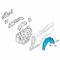 OEM 2017 BMW 230i Cover, Wheel Housing, Rear Left Diagram - 51-71-7-260-743