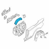 OEM 2016 BMW M235i xDrive Wheel Arch Outer Rear Left Diagram - 41-21-7-347-017