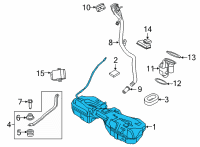 OEM BMW M440i xDrive PLASTIC FUEL TANK Diagram - 16-11-9-456-006