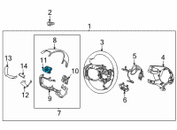 OEM Hyundai Tucson SWITCH ASSY-STRG REMOTE CONT L Diagram - 96710-N9030