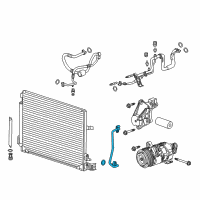 OEM 2018 Cadillac CTS Front AC Tube Diagram - 22858118