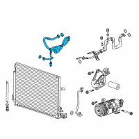 OEM 2016 Cadillac CTS Discharge Hose Diagram - 22858117