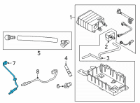 OEM 2021 Ford Mustang Front Oxygen Sensor Diagram - KR3Z-9F472-B