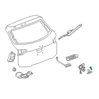 OEM 2020 Cadillac CT4 Striker Screw Diagram - 11548565