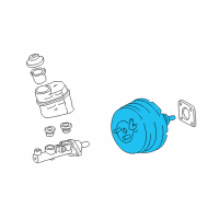 OEM Toyota Avalon Booster Assembly Diagram - 44610-07111