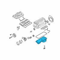 OEM BMW 325xi Oil Pan Diagram - 11-13-7-539-413