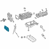 OEM 2017 Infiniti Q60 Case-Timing Chain, Front Diagram - 13501-HG00C