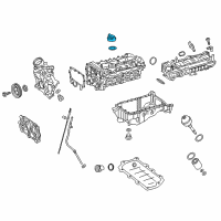 OEM 2017 Infiniti Q60 Oil Filler Cap Assembly Diagram - 15255-HG00A