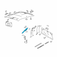 OEM 2012 Ford F-150 Weatherstrip Pillar Trim Diagram - CL3Z-1503598-AB