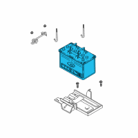 OEM 2002 Kia Sedona Batteries Diagram - 3711047000U