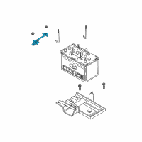 OEM 2004 Kia Sedona Clamp-Battery Diagram - 0K55256110A