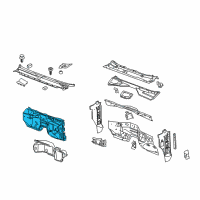 OEM 2007 Cadillac Escalade Insulator Asm-Dash Panel Diagram - 20861275