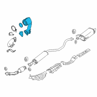 OEM 2015 Nissan Juke Three Way Catalyst Converter Diagram - B08A2-BV90A