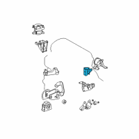 OEM 2012 Toyota RAV4 Rear Mount Bracket Diagram - 12321-28190