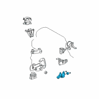 OEM Toyota RAV4 Side Mount Bracket Diagram - 12304-28160