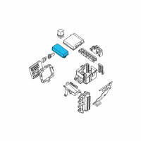 OEM 2020 Nissan Frontier Cover Relay Box Diagram - 24382-9BT0A