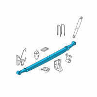 OEM 2006 Chevrolet Avalanche 2500 Rear Spring Assembly Diagram - 15073076