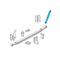 OEM 2005 Chevrolet Avalanche 2500 Shock Diagram - 15210861