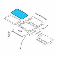 OEM 2015 BMW 435i xDrive Circul.Sliding/Lifting Roof Cover Gasket Diagram - 54-13-7-344-553