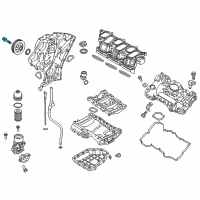OEM 2014 Hyundai Azera Bolt-Crankshaft Diagram - 23127-3C101