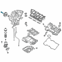OEM 2010 Hyundai Genesis Coupe Bolt-Crankshaft Diagram - 23127-3C101