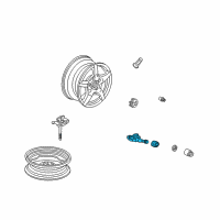 OEM Honda S2000 Sensor Assembly, Tpms Diagram - 42753-S2A-325