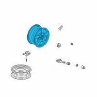 OEM 2003 Honda S2000 Disk, Aluminum Wheel (16X6 1/2Jj) (Enkei) Diagram - 44700-S2A-J90