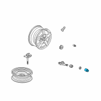 OEM Honda Fit Nut, Tpms Valve Diagram - 42754-STK-A01