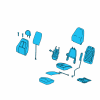 OEM Chevrolet Volt Seat Assembly Diagram - 25988045