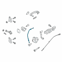 OEM 2020 Ford Ranger Lock Cable Diagram - KB3Z-2640180-B