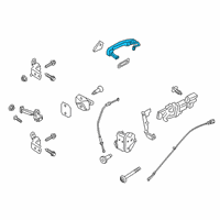 OEM Ford Ranger Handle, Outside Diagram - AB3Z-2122404-EA