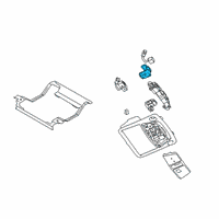 OEM Nissan Armada Switch Assy-Sunroof Diagram - 25450-6JL0A